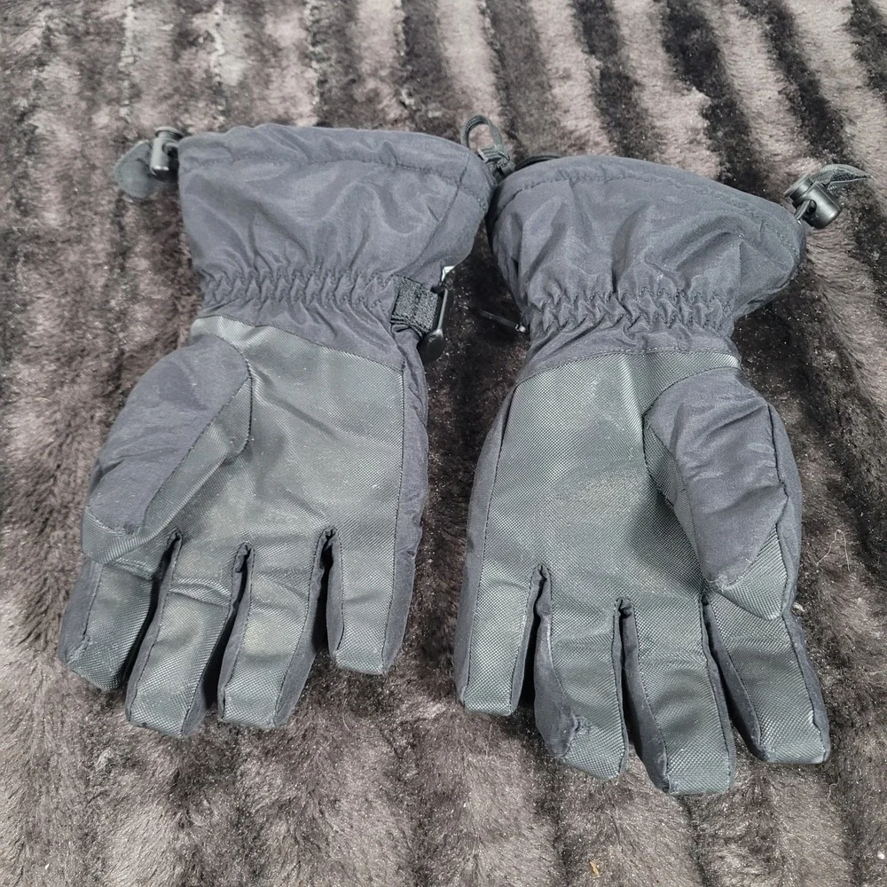 The North Face Youth HyVent Ski Gloves Black Insulated Winter Large L/G